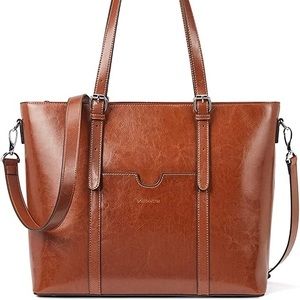 Leather tote/Laptop tote